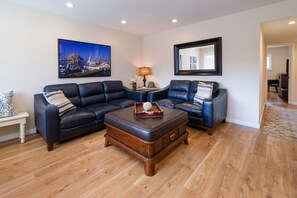 Open living spaces in this home make it a wonderful place for friends and family