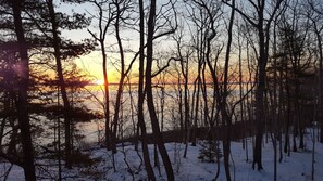 Sunrise from the back porch.
