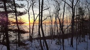 Sunrise from the back porch.