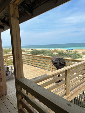 Oceanfront sundeck.