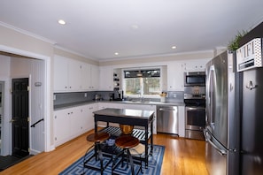 Fully stocked kitchen