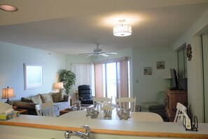 Living Room and Dinning Table from Kitchen