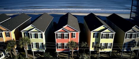 Drone pic of our beach house (in the middle)