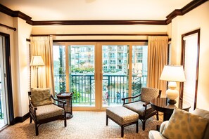 living room and view