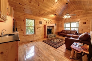 Upper Level Family Room and Kitchenette