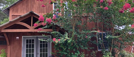 Sit on the front stoop with coffee in the morning at The Bunkhouse!