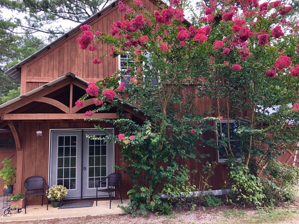 Sit on the front stoop with coffee in the morning at The Bunkhouse!