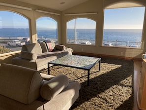 Living Room with Ocean View.
