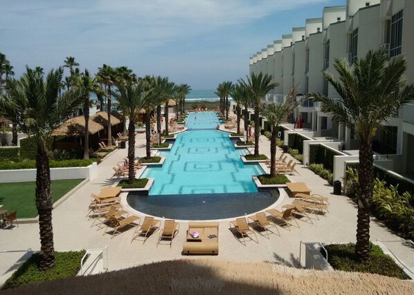 Actual View from Unit 208 Ocean Balcony