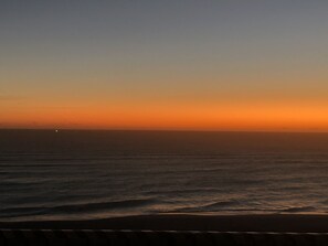 Sunrise from private balcony 