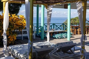Relax on our expansive pool deck with lots of cozy shade and sun spots to enjoy