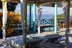 Relax on our expansive pool deck with lots of cozy shade and sun spots to enjoy