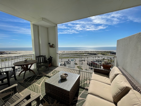 balcony with spectacular gulf view