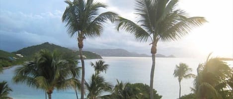 This is the view from a typical room. You may have 3 balconies with this view.