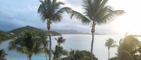 This is the view from a typical room. You may have 3 balconies with this view. 