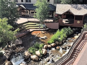 Looking down at Beaver Creek, amazing summer views!