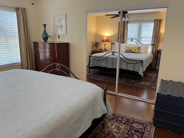 Large bedroom with comfortable, KING bed!