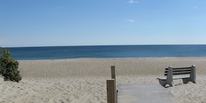 The house is 300 feet to the  beach with the opening at the top of the street.  