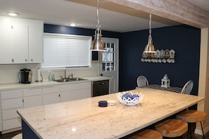 Nautical beach themed kitchen and home