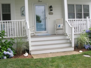 sit on the front porch and enjoy the beautiful views