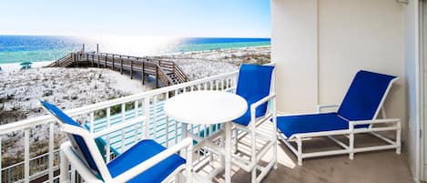 Balcony - 
Gulf Dunes 214 Fort Walton Beach Okaloosa Island Vacation Rentals