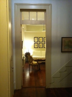 view from foyer towards living room