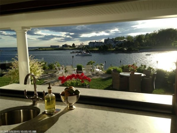 Kitchen sink view!