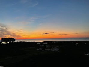 Sunset from the large back patio.