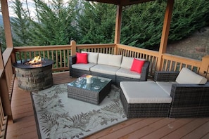 Patio sitting area view 1