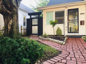Walkway to your front door.  This is about 10 steps up from the street level.