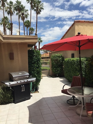 Private courtyard and  BBQ