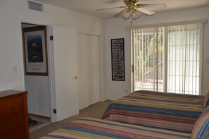 View to the back porch area from the 'Double' room.