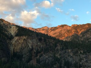 Sunset view from patio