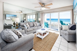 Living Room - 
Gulf Dunes 309 Fort Walton Beach Okaloosa Island Vacation Rentals
