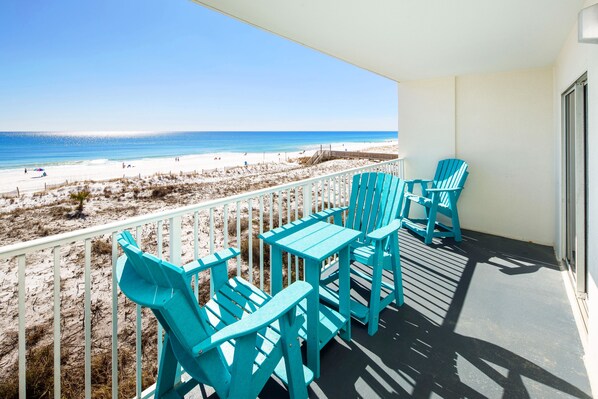 Balcony - 
Gulf Dunes 309 Fort Walton Beach Okaloosa Island Vacation Rentals