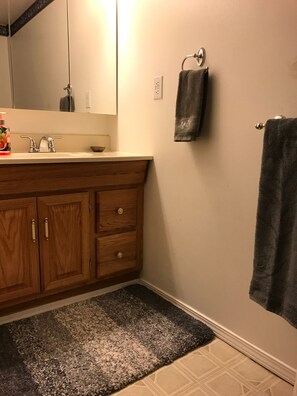 Bathroom with walk in shower