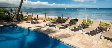 10 seconds away from your lanai...our oceanfront Pool