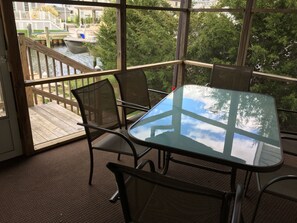 Porch overlooking lagoon