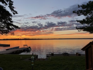 July view from the deck. 