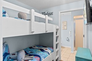 Bunkroom with Privacy Door and Bathroom