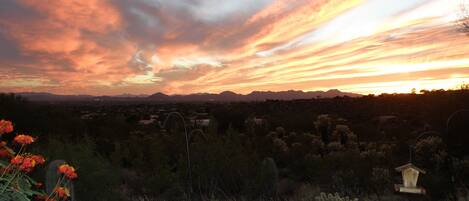 Glorious Arizona sunsets from wrap around patios