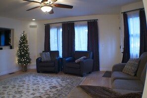 Living room with comfy chairs