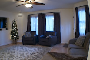 Living room with comfy chairs