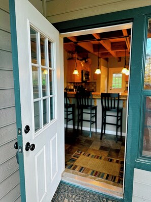 Entry is directly into the kitchen.