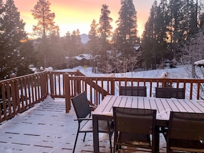 Sunrise from main level deck over Mt. Baldy