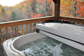 The Hot Tub overlooking the Great Smokey Mountains Park