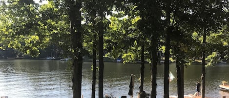 View of the dock from the upper deck