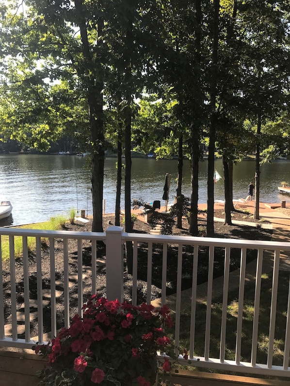 View of the dock from the upper deck