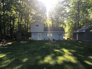 Camp sits in front of 1000's of acres of state land