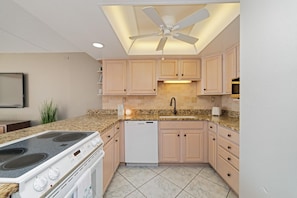 Spacious kitchen with full size appliances